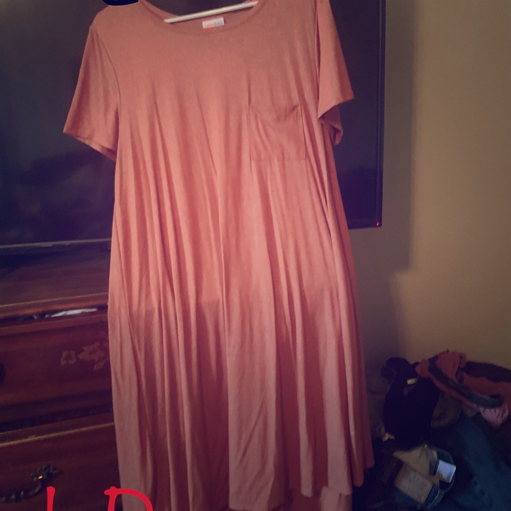 Orange maxi dress